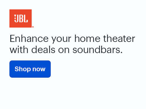 Enhance your home theater with deals on soundbars.